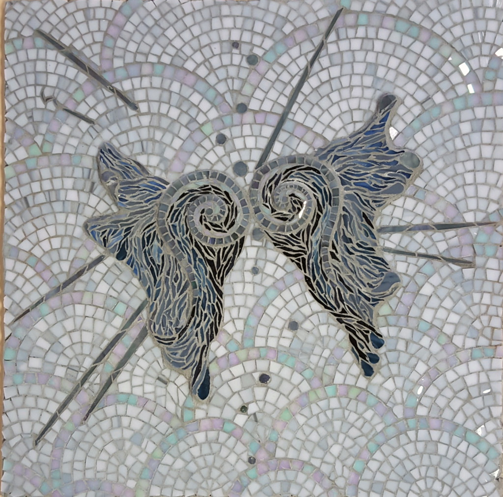 "Wings" 16"x16" mosaic - sample for Ray of Light